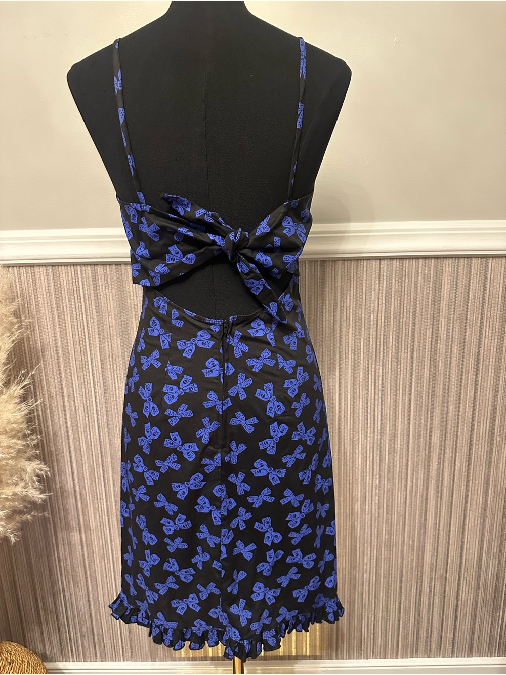 Morbid Threads Black Purple Skull Bow Open Back Midi Dress M - Picture 6 of 10